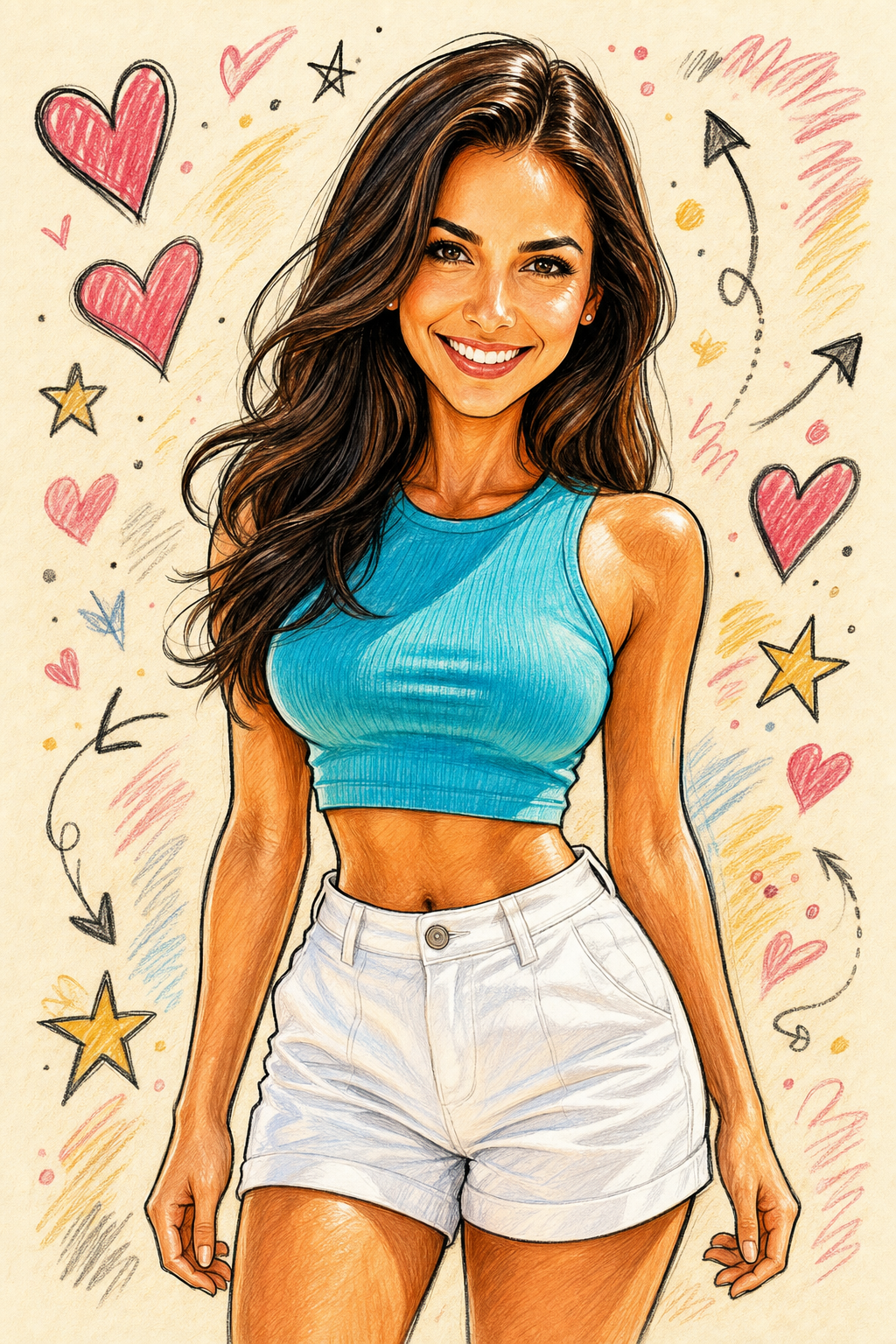 Comic Portrait Transformation template preview